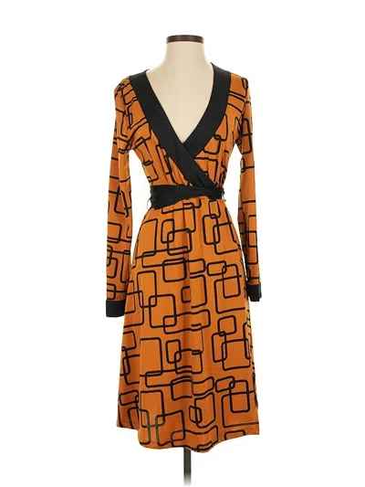 Pre-owned Bcbgmaxazria Casual Dress In Orange