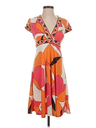 Pre-owned Bcbgmaxazria Casual Dress In Orange