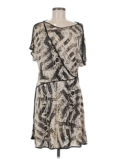 Pre-owned Bcbgmaxazria Casual Dress In Silver