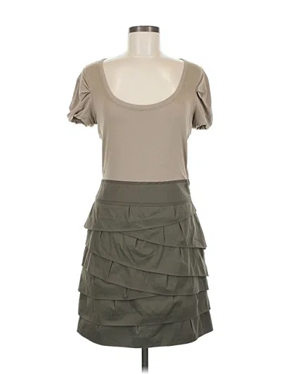 Pre-owned Bcbgmaxazria Casual Dress In Tan