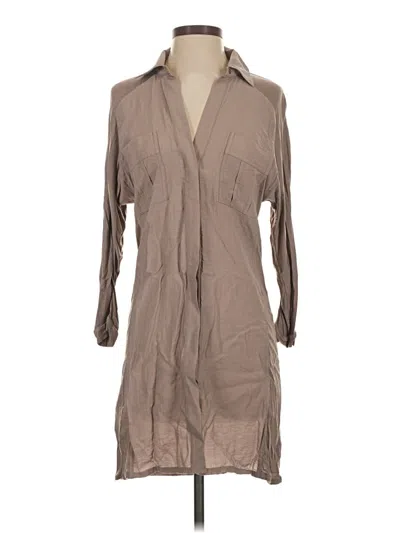 Pre-owned Bcbgmaxazria Casual Dress In Tan