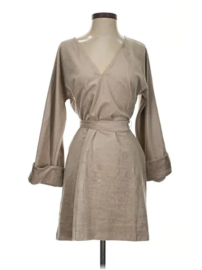 Pre-owned Bcbgmaxazria Casual Dress In Tan