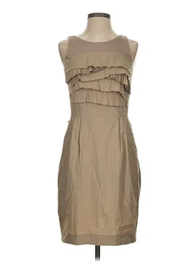 Pre-owned Bcbgmaxazria Casual Dress In Tan