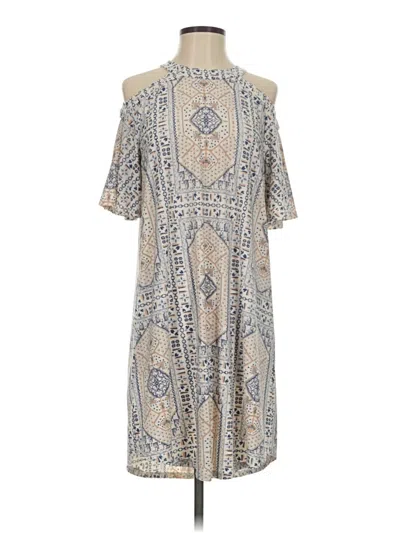 Pre-owned Bcbgmaxazria Casual Dress In Tan