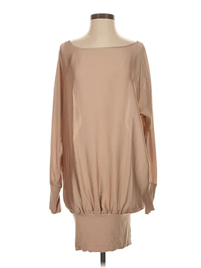 Pre-owned Bcbgmaxazria Casual Dress In Tan