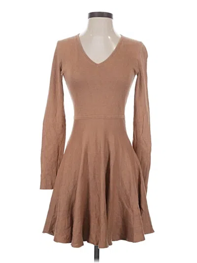 Pre-owned Bcbgmaxazria Casual Dress In Tan