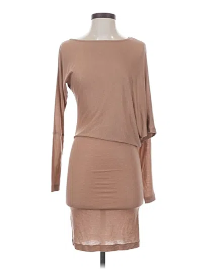 Pre-owned Bcbgmaxazria Casual Dress In Tan