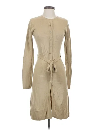 Pre-owned Bcbgmaxazria Casual Dress In Tan