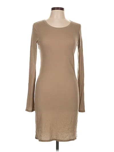 Pre-owned Bcbgmaxazria Casual Dress In Tan