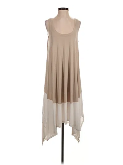 Pre-owned Bcbgmaxazria Casual Dress In Tan