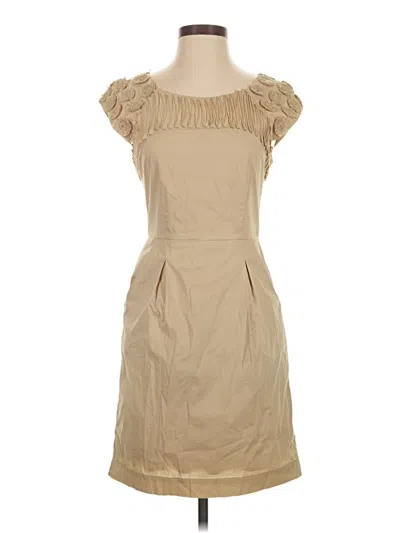 Pre-owned Bcbgmaxazria Casual Dress In Tan
