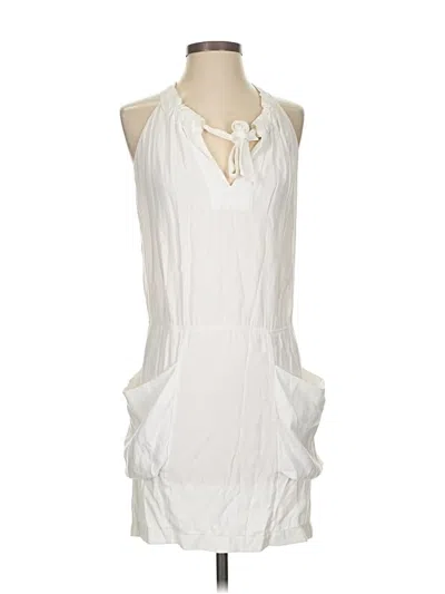 Pre-owned Bcbgmaxazria Casual Dress In White