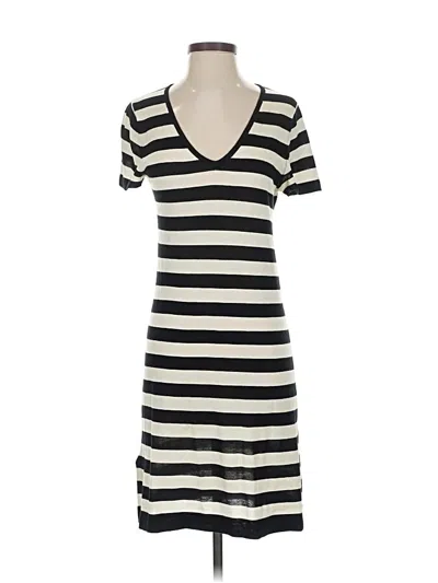 Pre-owned Bcbgmaxazria Casual Dress In White