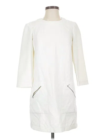 Pre-owned Bcbgmaxazria Casual Dress In White