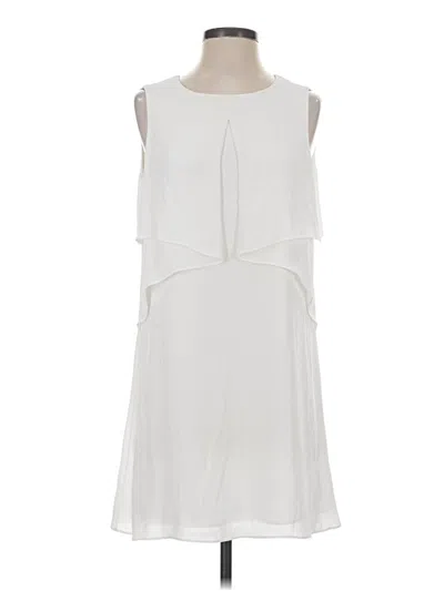 Pre-owned Bcbgmaxazria Casual Dress In White