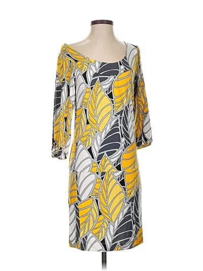 Pre-owned Bcbgmaxazria Casual Dress In Yellow