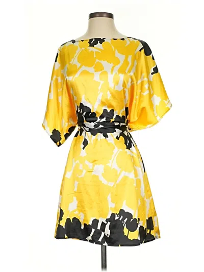 Pre-owned Bcbgmaxazria Casual Dress In Yellow