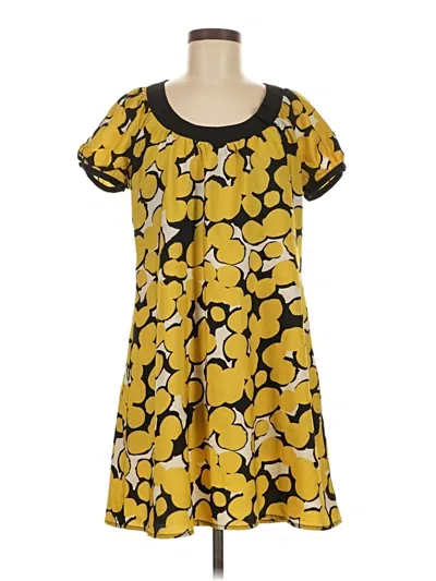 Pre-owned Bcbgmaxazria Casual Dress In Yellow