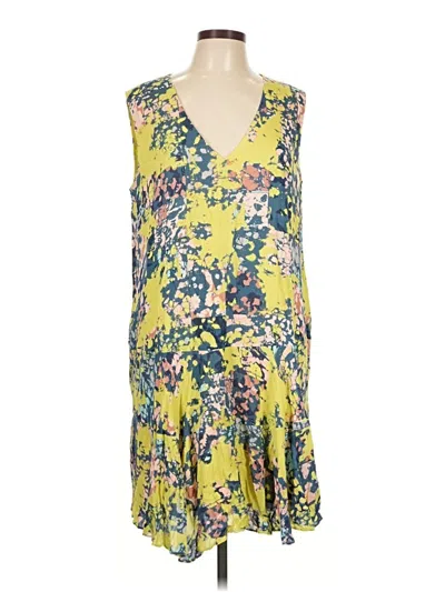 Pre-owned Bcbgmaxazria Casual Dress In Yellow