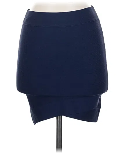 Pre-owned Bcbgmaxazria Casual Skirt In Blue