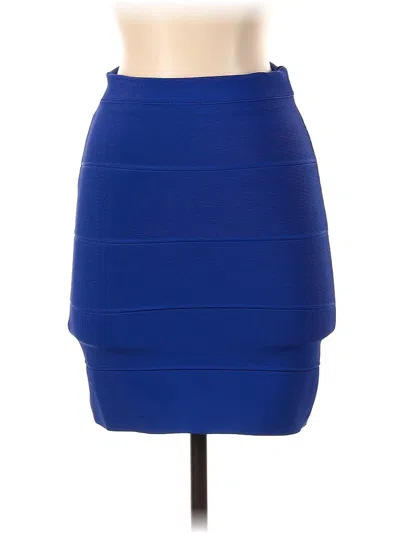 Pre-owned Bcbgmaxazria Casual Skirt In Blue