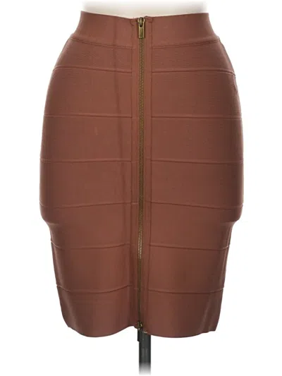 Pre-owned Bcbgmaxazria Casual Skirt In Brown