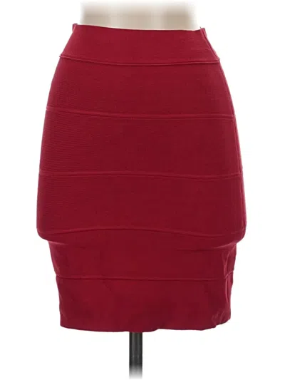 Pre-owned Bcbgmaxazria Casual Skirt In Burgundy