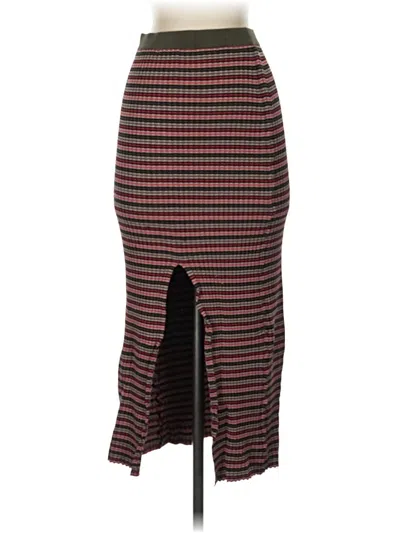 Pre-owned Bcbgmaxazria Casual Skirt In Burgundy