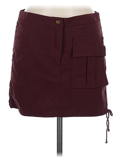 Pre-owned Bcbgmaxazria Casual Skirt In Burgundy