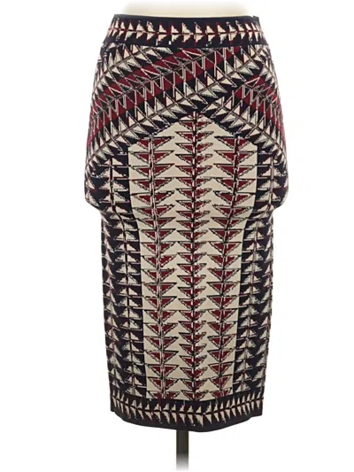 Pre-owned Bcbgmaxazria Casual Skirt In Burgundy