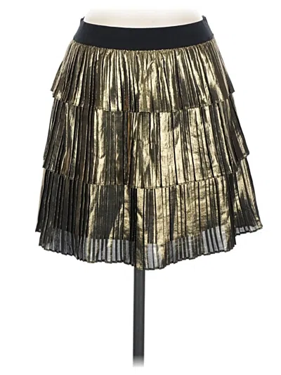 Pre-owned Bcbgmaxazria Casual Skirt In Gold
