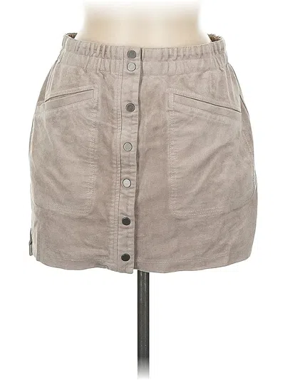 Pre-owned Bcbgmaxazria Casual Skirt In Gray