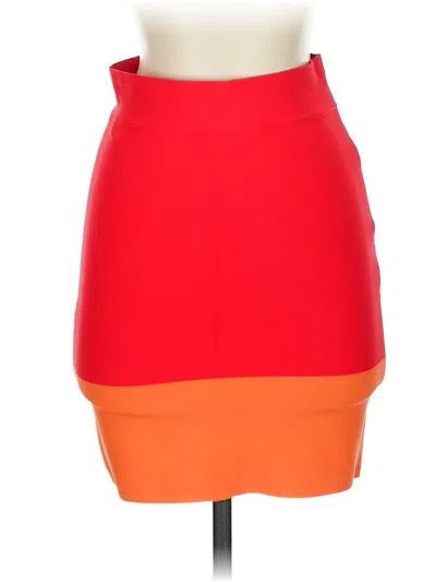 Pre-owned Bcbgmaxazria Casual Skirt In Orange