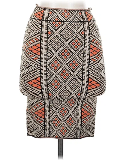 Pre-owned Bcbgmaxazria Casual Skirt In Orange