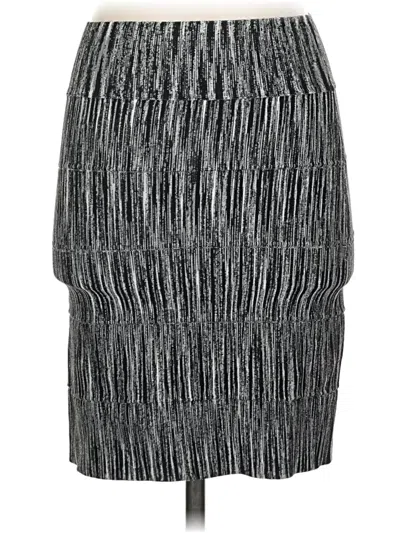 Pre-owned Bcbgmaxazria Casual Skirt In Silver