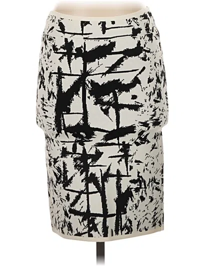 Pre-owned Bcbgmaxazria Casual Skirt In Silver
