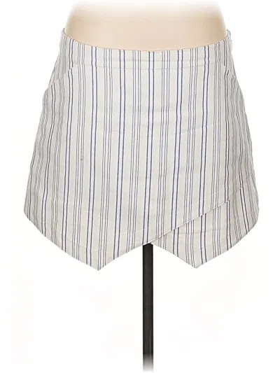 Pre-owned Bcbgmaxazria Casual Skirt In White