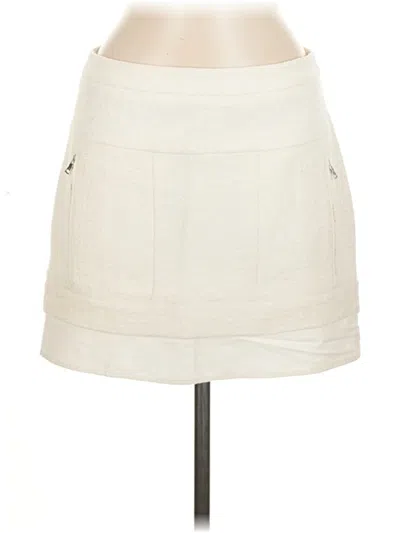 Pre-owned Bcbgmaxazria Casual Skirt In White