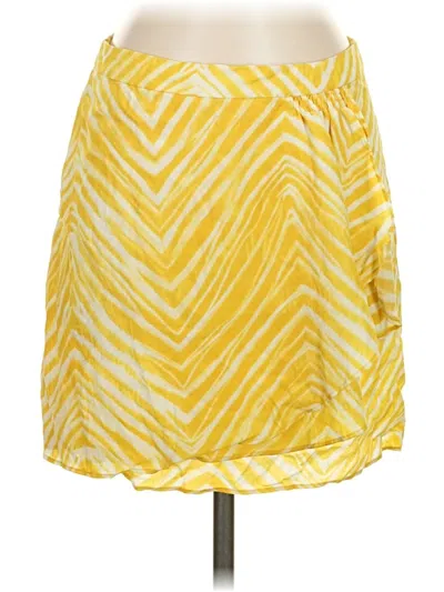 Pre-owned Bcbgmaxazria Casual Skirt In Yellow