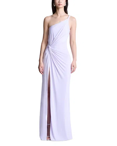 Bcbgmaxazria Christine One Shoulder Gown In Purple