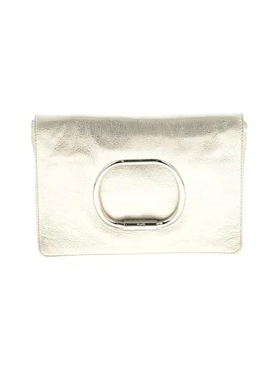 Pre-owned Bcbgmaxazria Clutch In Gold