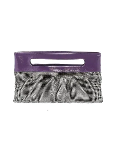 Pre-owned Bcbgmaxazria Clutch In Purple