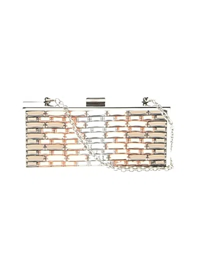 Pre-owned Bcbgmaxazria Clutch In Silver