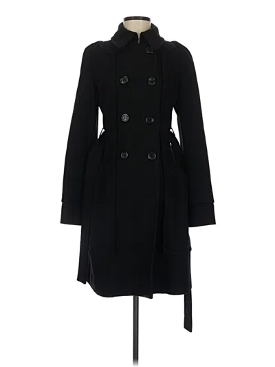 Pre-owned Bcbgmaxazria Coat In Black