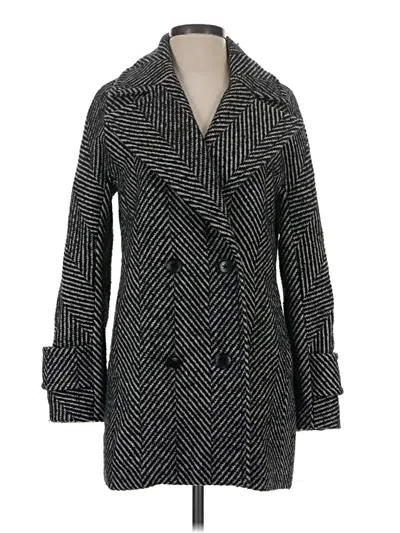 Pre-owned Bcbgmaxazria Coat In Black