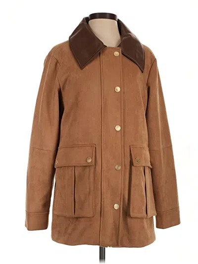 Pre-owned Bcbgmaxazria Coat In Brown