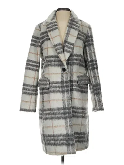 Pre-owned Bcbgmaxazria Coat In Gray