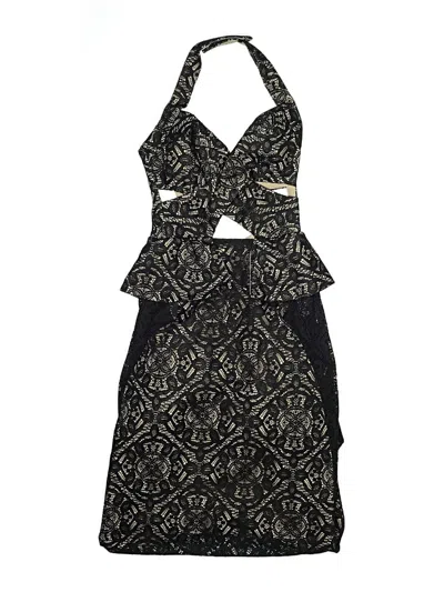 Pre-owned Bcbgmaxazria Cocktail Dress In Black