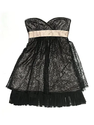 Pre-owned Bcbgmaxazria Cocktail Dress In Black