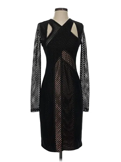 Pre-owned Bcbgmaxazria Cocktail Dress In Black